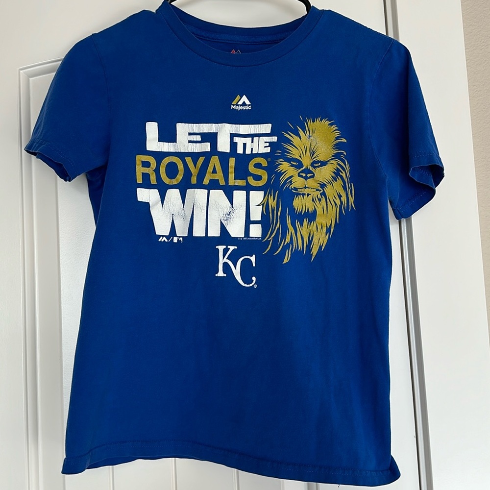 Majestic-Kansas City Royals gently used see pictures no rips or tears great cond